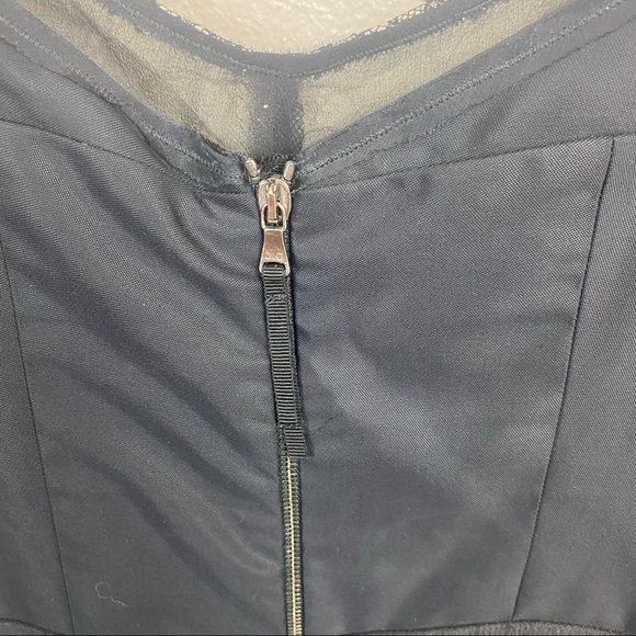 Dolce & Gabbana D&G Black and Nude Lace Panel Bow  Dress - Picture 7 of 8